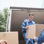 Jersey City movers driving truck to Newark NJ destination